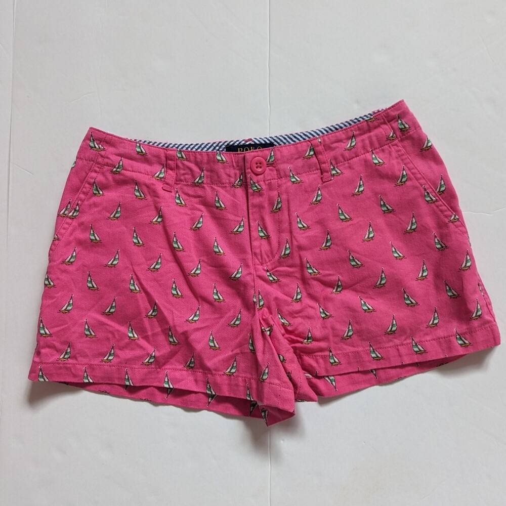 Polo Ralph Lauren Shorts Girls Sz 14 Preppy Pink Sailboat